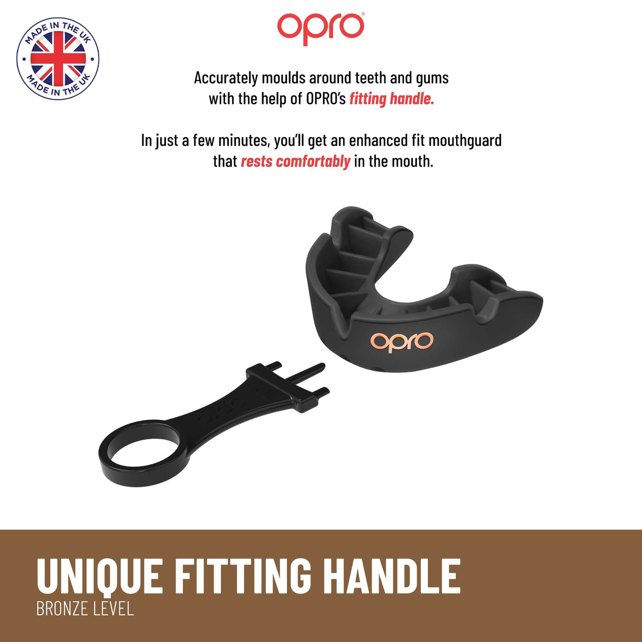 OPRO Bronze Level Mouthguard Essential Fit – Gum Shield Adult and Kids – OPRO Mouth Guard Boxing and MMA, Easy Self-Fit Gum Shield Rugby and Hockey