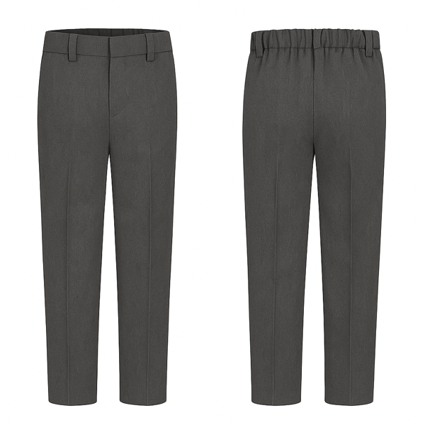 Boys Adjustable Waist School Trousers – Classic Fit, Easy Care (3 - 16 Years)