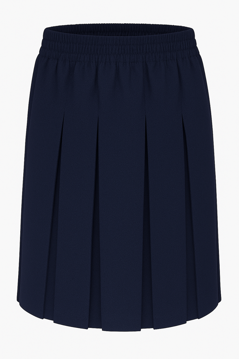 Girls' Box Pleat School Skirt – Classic, Durable & Adjustable Fit (Ayra)