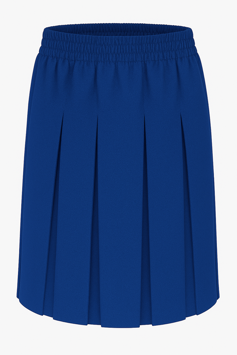 Girls' Box Pleat School Skirt – Classic, Durable & Adjustable Fit (Ayra)