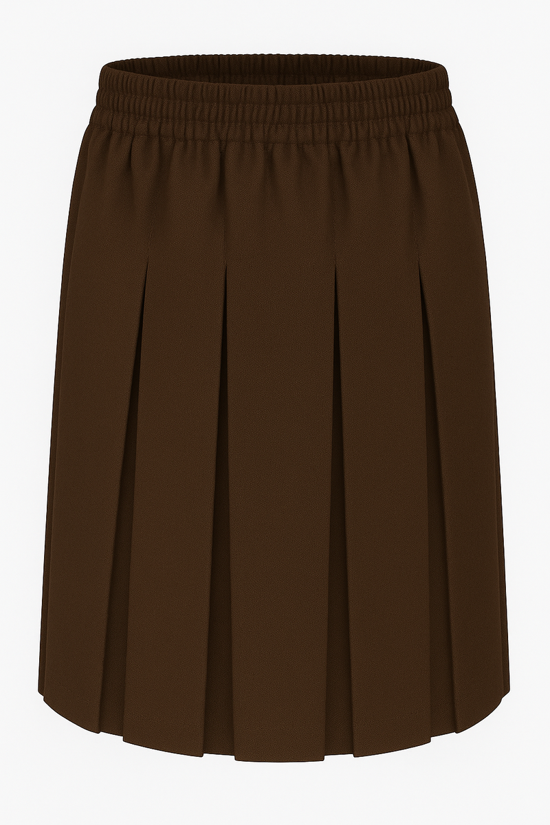 Girls' Box Pleat School Skirt – Classic, Durable & Adjustable Fit (Ayra)