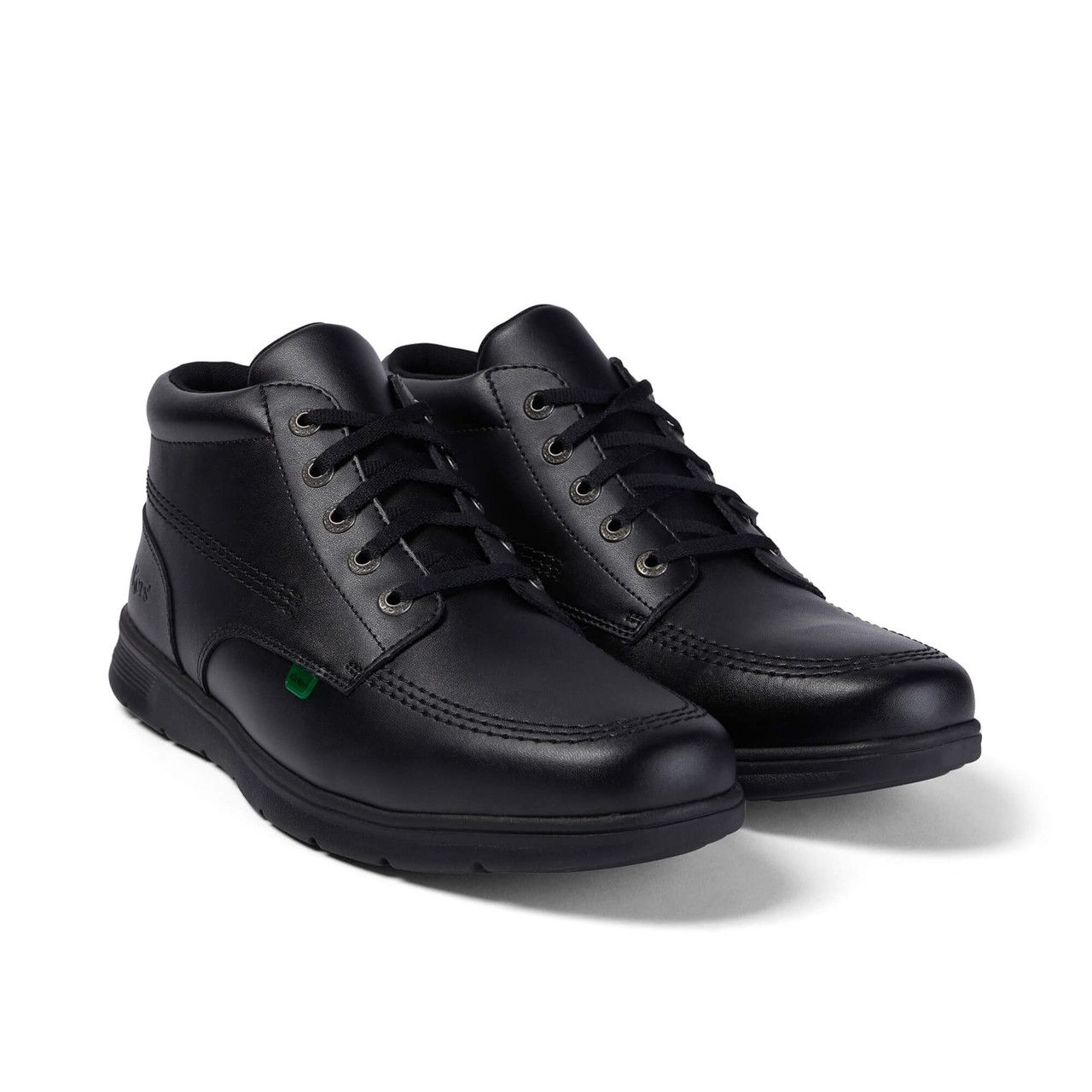 Kickers Kelland Hi Leather High Top Black School Footwear