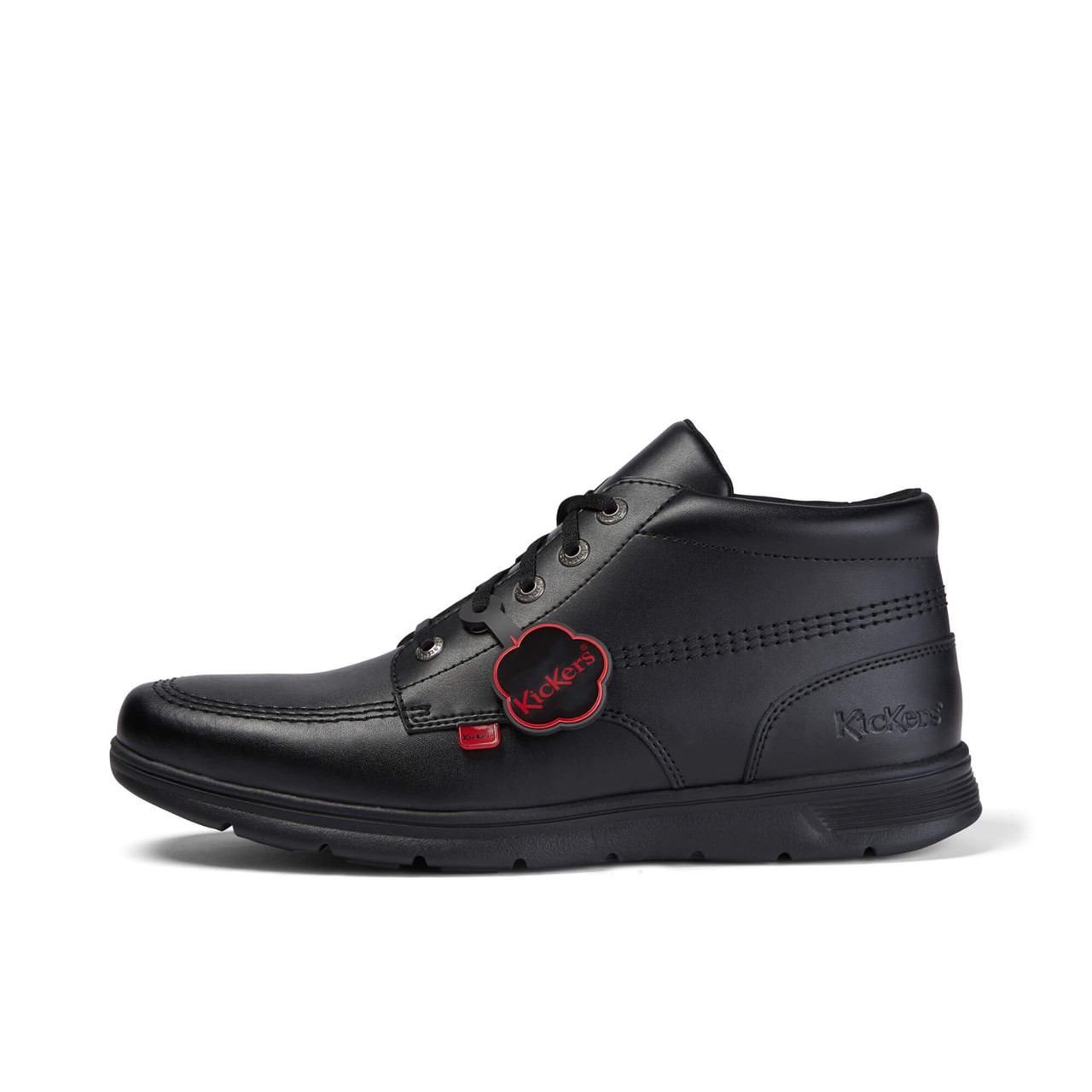 Kickers Kelland Hi Leather High Top Black School Footwear