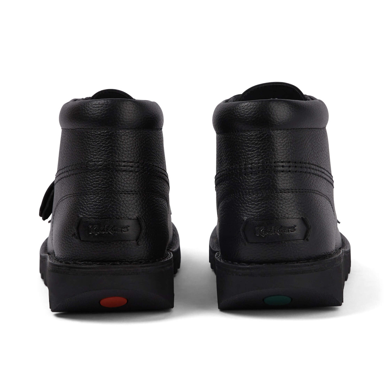 Kickers Kick Hi Tab Leather School Boots Black