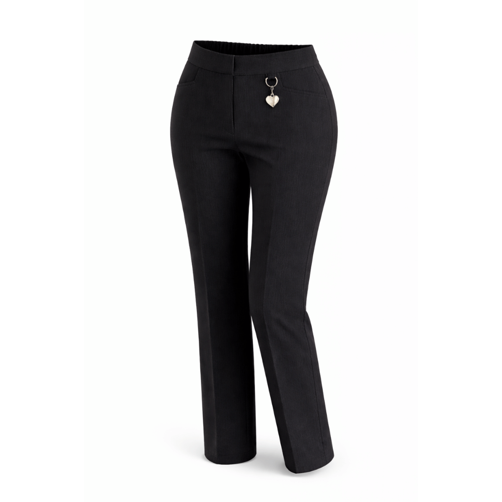 Girls’ Eco School Trousers with Elastic Back Waist