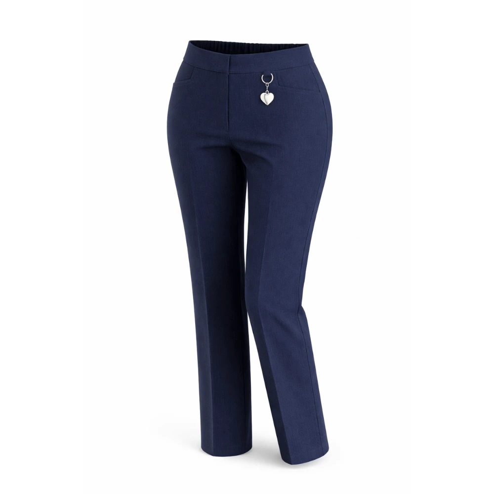 Girls’ Eco School Trousers with Elastic Back Waist