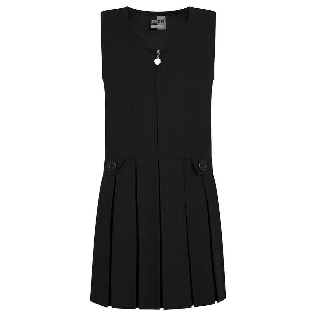 Zip front clearance pinafore dress