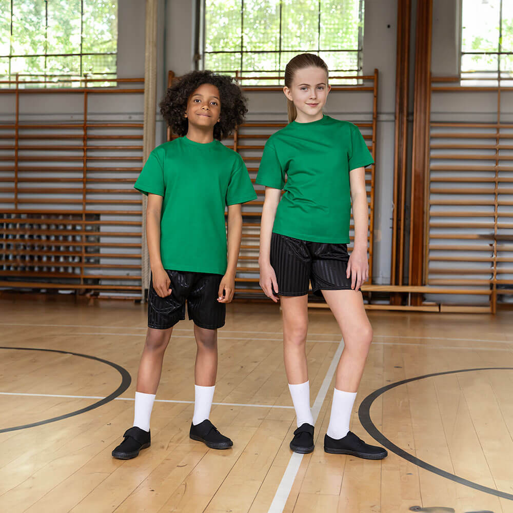 Black Velcro School Plimsolls – Easy Fasten Canvas Pumps for PE & Sports (Zeco)