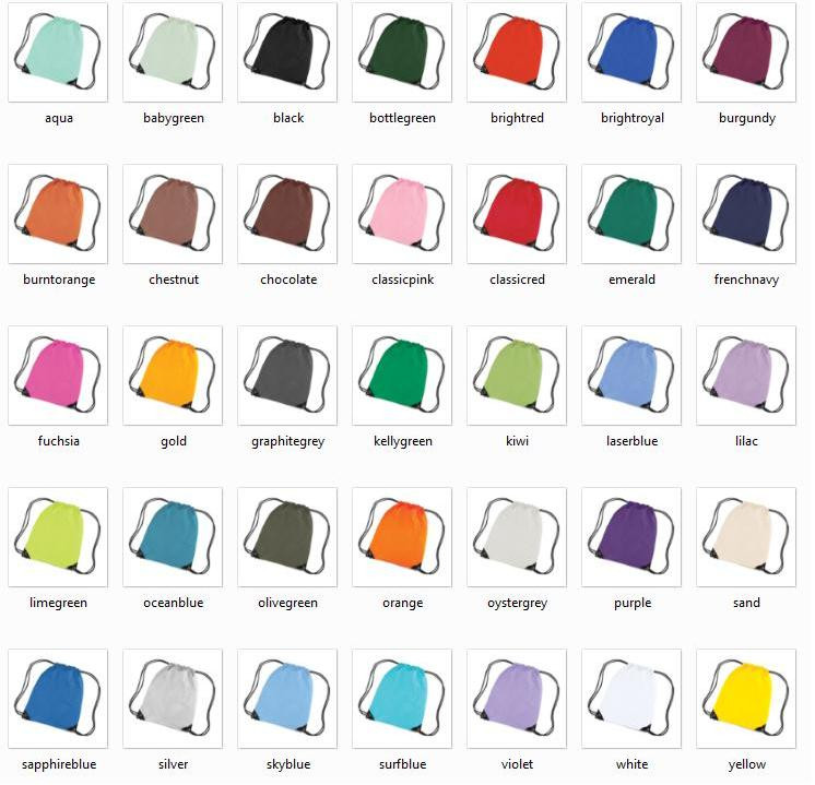 Premium gym bag, 35 Colours (Base Bag)