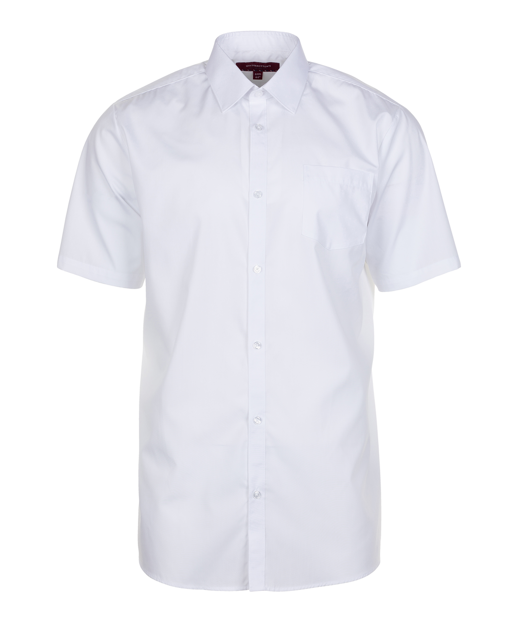 Boys Short Sleeve Non-Iron School Shirt - Slim Fit - 2 Pack (Winterbottom)