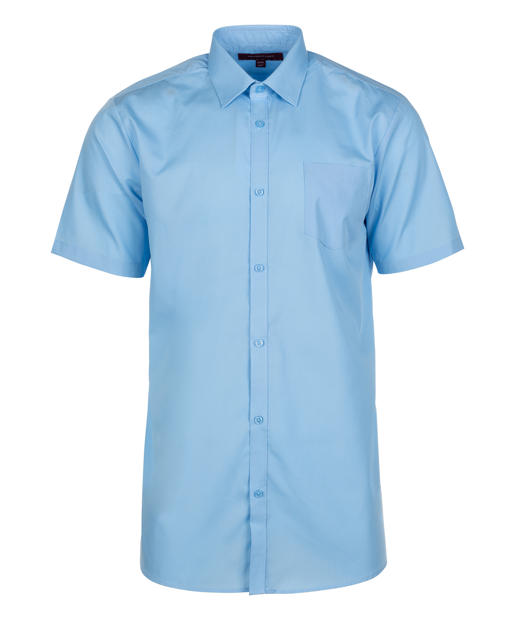 Boys Short Sleeve Non-Iron School Shirt - Slim Fit - 2 Pack (Winterbottom)