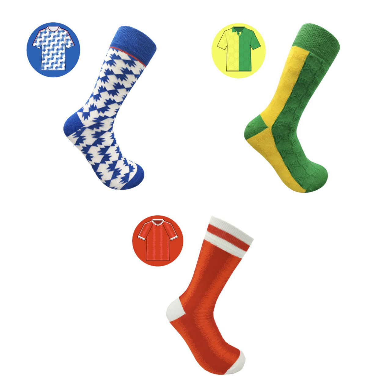 SicSock Retro Football Shirt Socks Gift Box