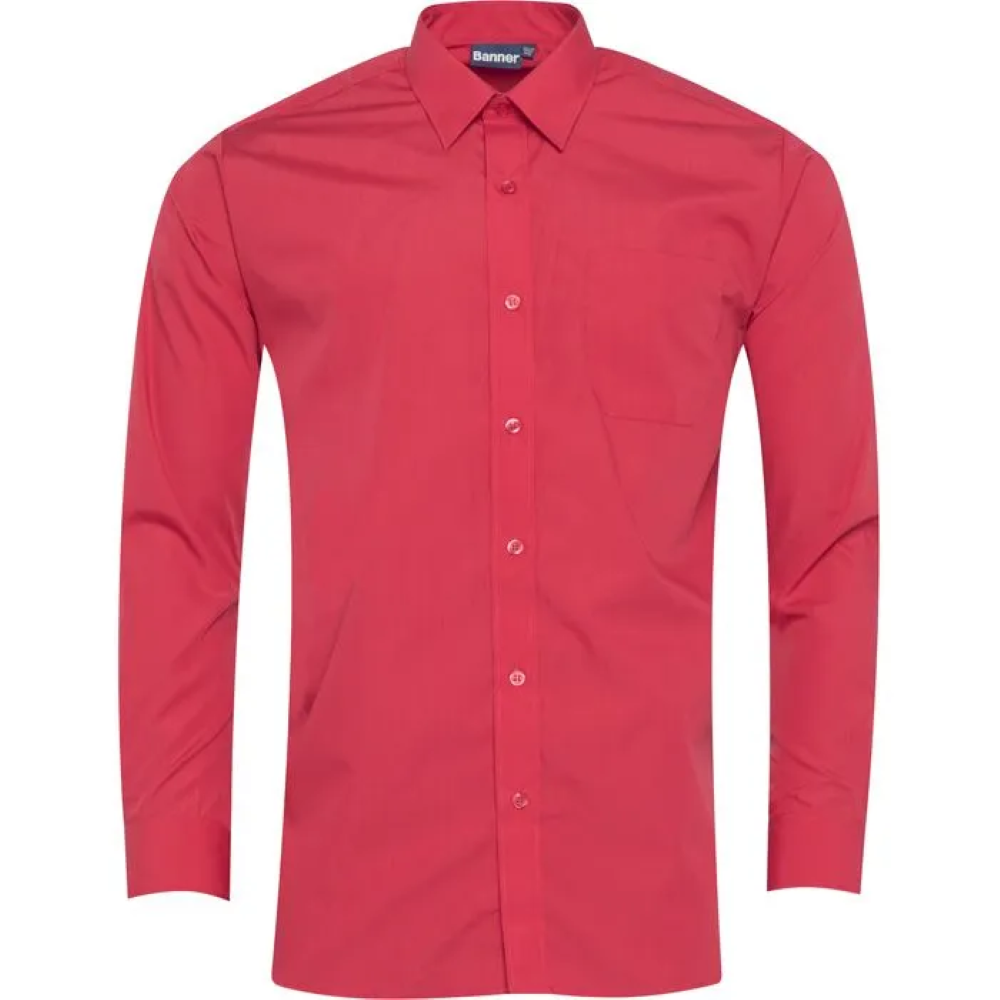 Boys Long Sleeve School Shirt Twin Pack (Banner)