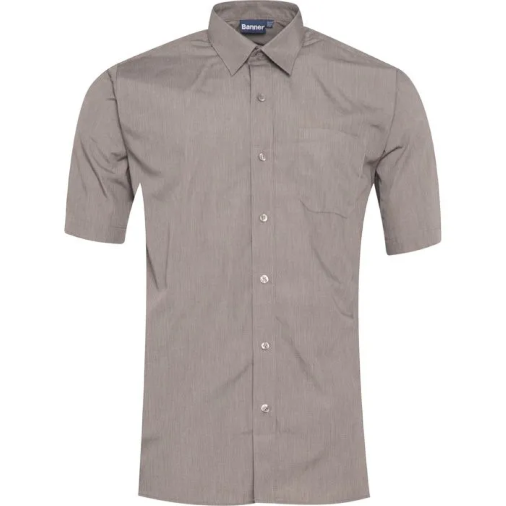 Boys Twin Pack Short Sleeve School Shirt (Banner)