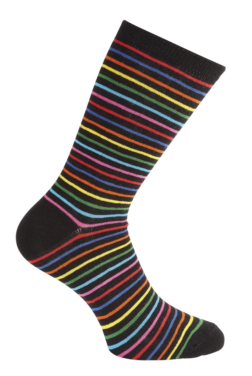 12 Pairs of Mens Vivid Odd Stripes and Spots Socks
