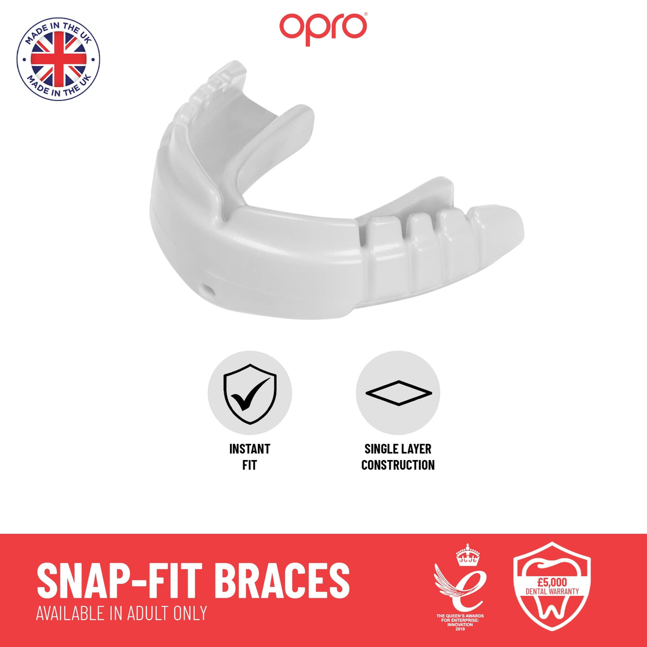 OPRO Snap-Fit Braces Mouthguard