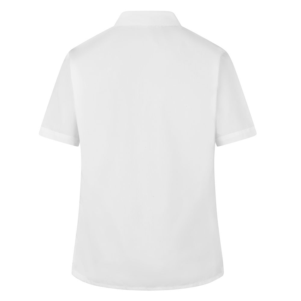Short Sleeve Non Iron Revere Collar Eco-Blouse - Twin Pack (Zeco)