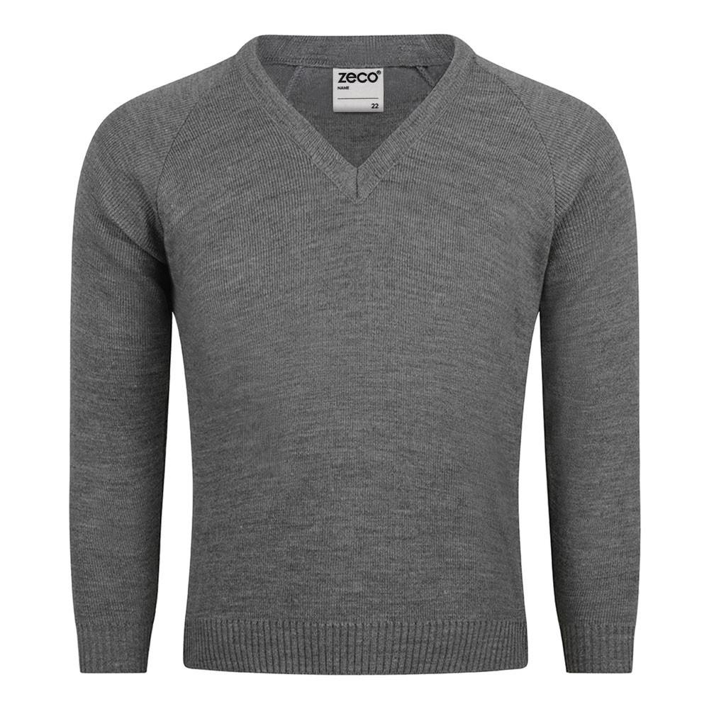 Knitted V-Neck Jumper (Zeco)