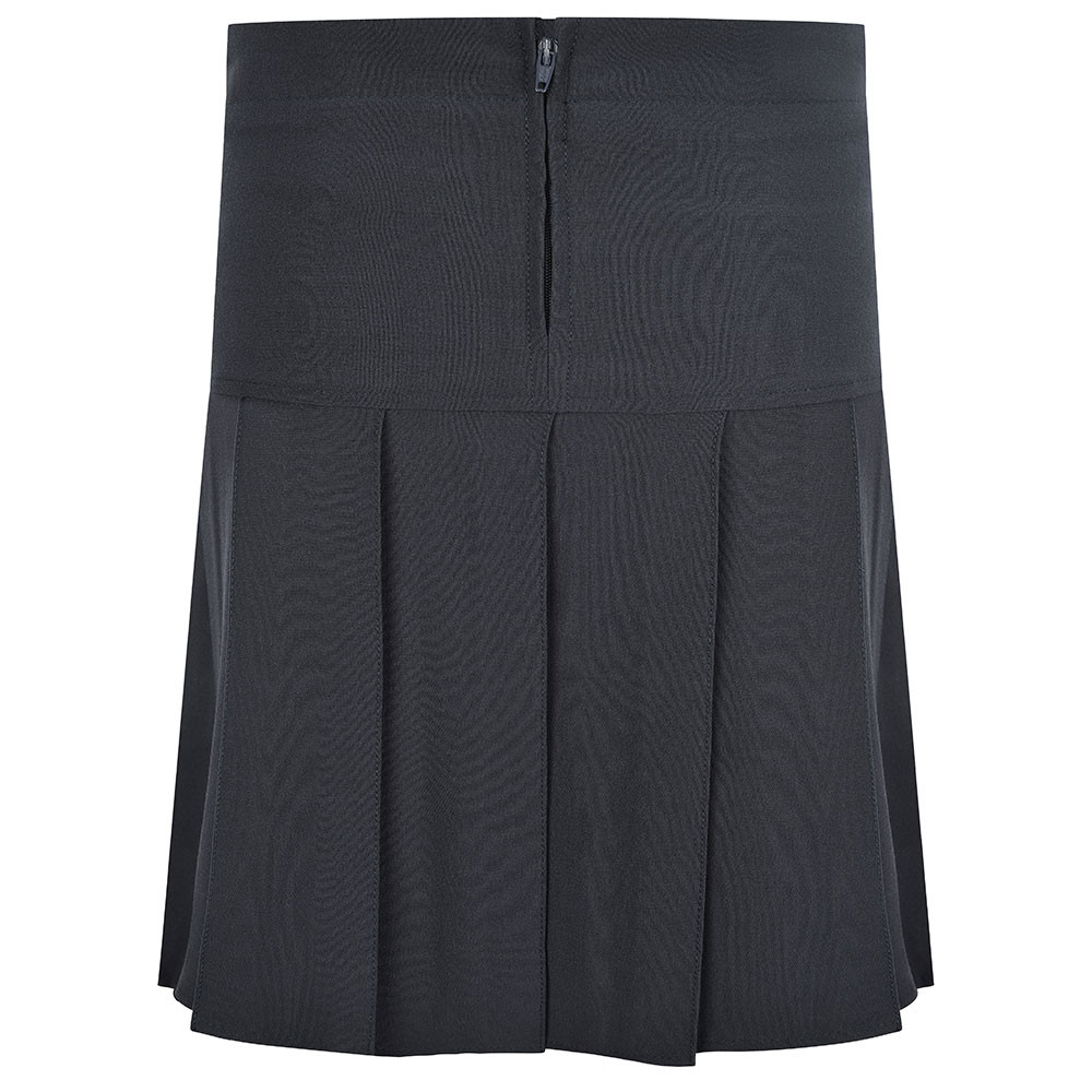 Stretch Pleated School Skirt Long Length (Zeco)
