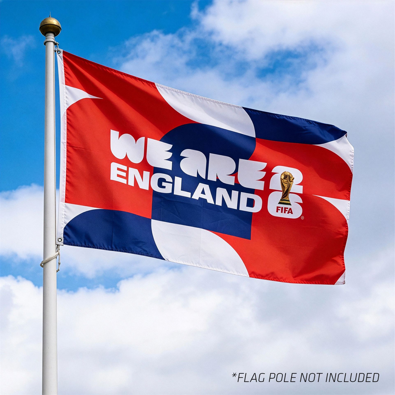 Team Merchandise FWC26 England 5ft x 3ft World Cup 2026 Fan Flag