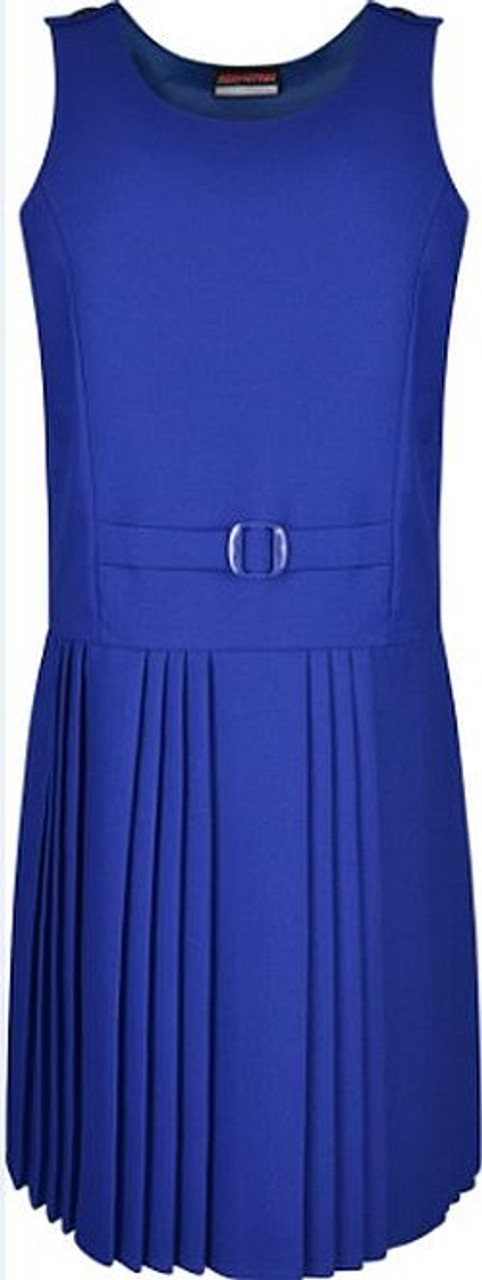 Royal blue shop pinafore dress school