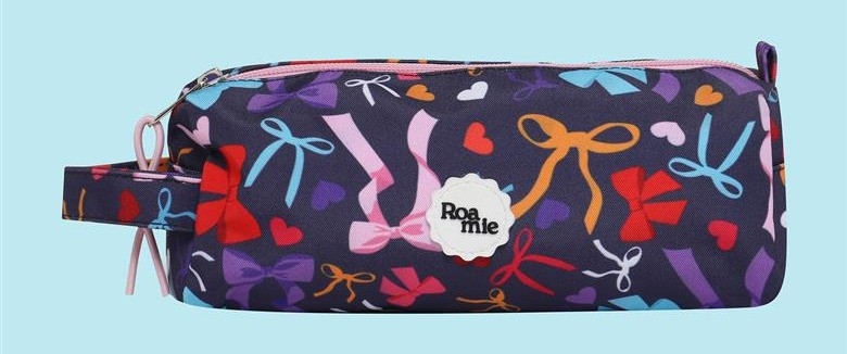 ROAMIE Pencil Case Kids Recycled School Pencil Case with Carry Strap