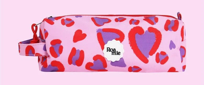 ROAMIE Pencil Case Kids Recycled School Pencil Case with Carry Strap