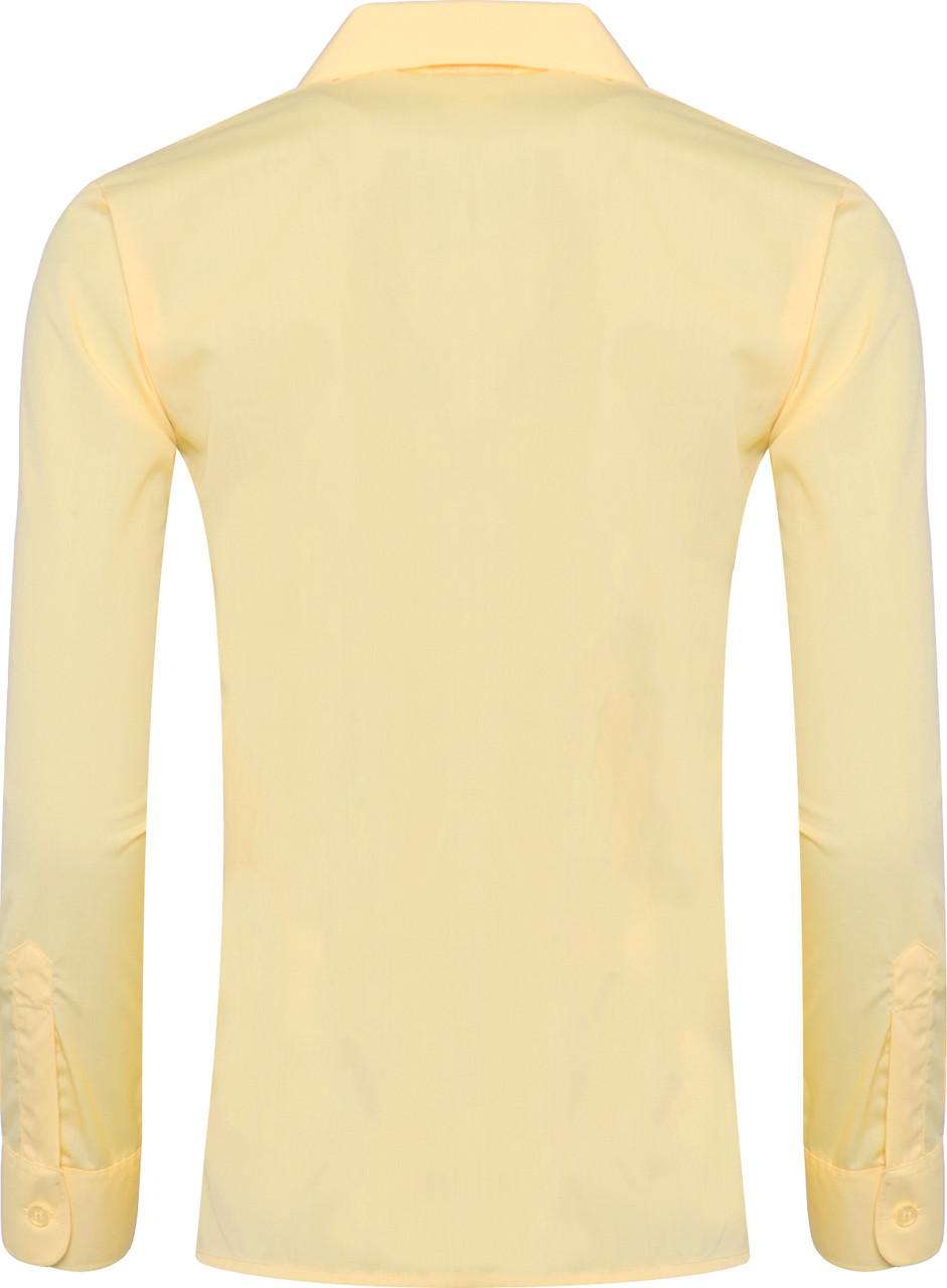 Girls Twin Pack Revere Collar Long Sleeve School Blouse (Banner)