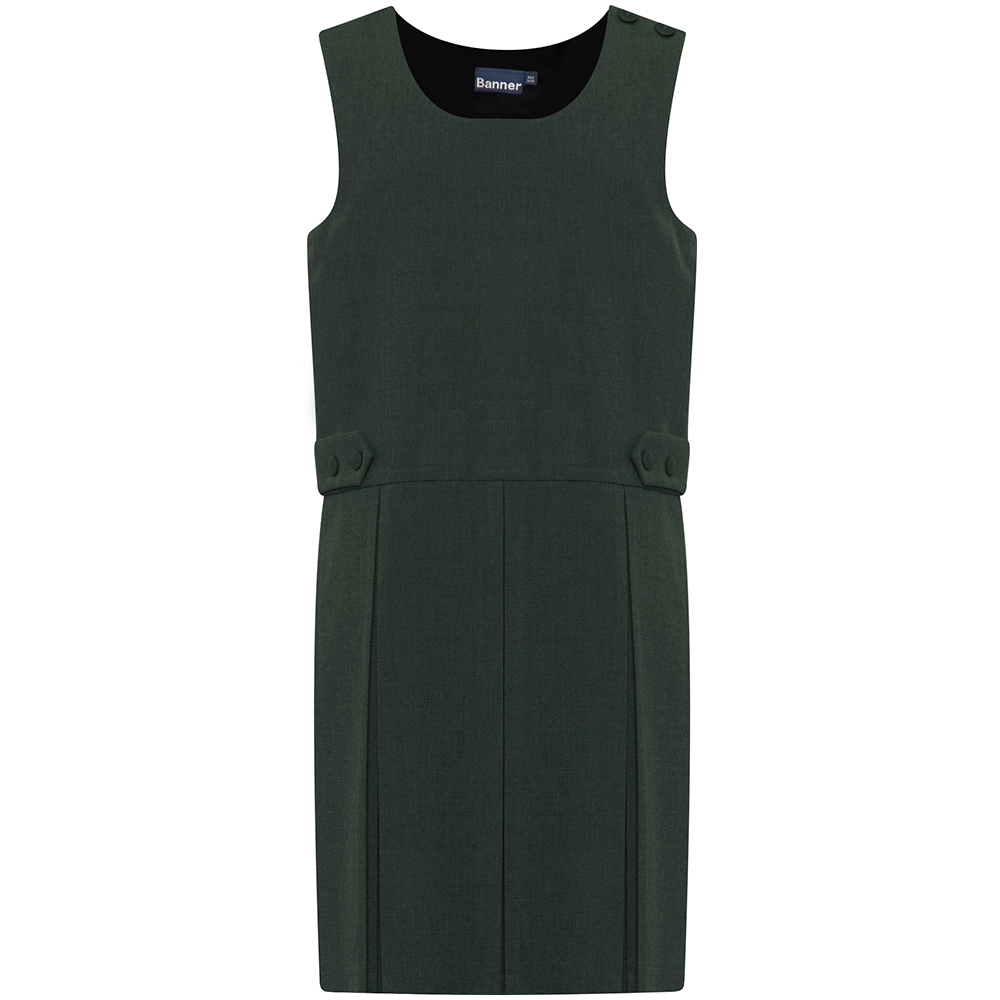 Tenby Double Box Pleat School Pinafore (Banner)