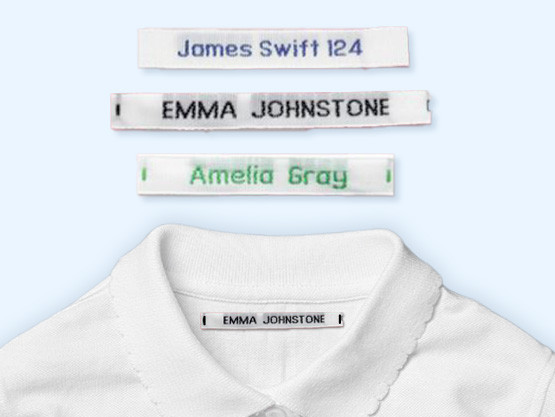 Easy2Name Woven Sew-On Name Tapes, Personalised