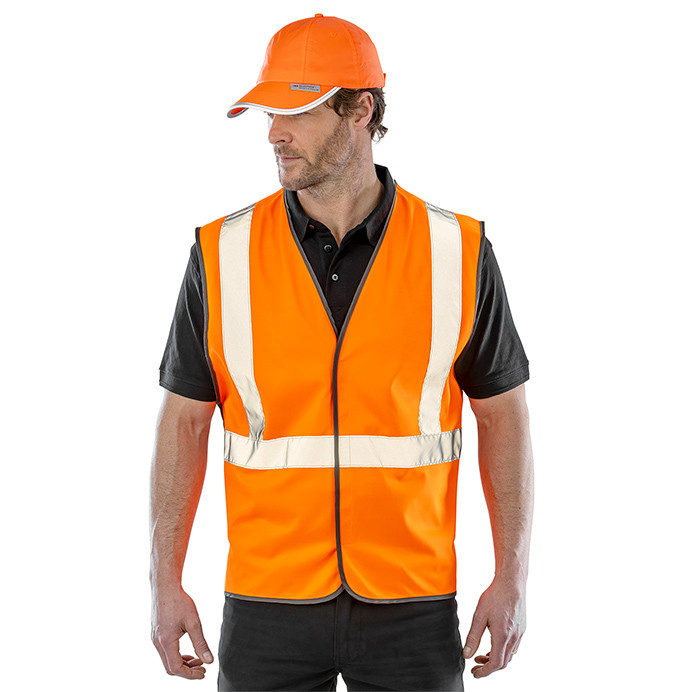 Hi Vis Breakaway Safety Vest, Class 2 Orange (Result Recycled Safe-Guard R504X)