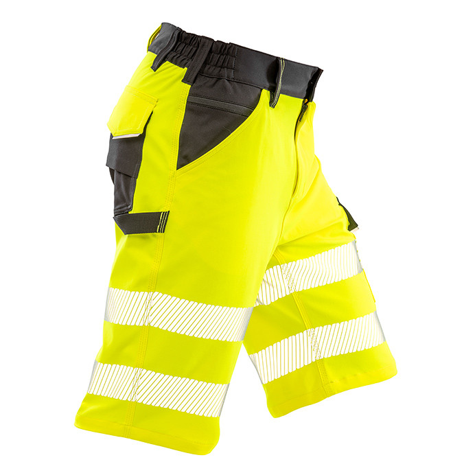 Hi Vis Stretch Work Shorts, EN ISO 20471 Class 1 (Result Recycled Safe-Guard R519X)