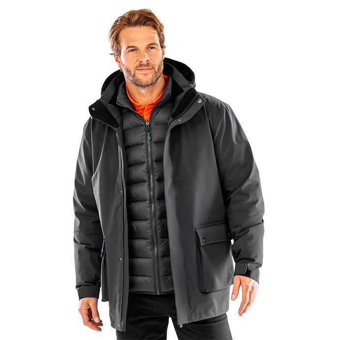 Waterproof 3-in-1 Work Jacket, Padded Ripstop (Result Recycled R920X)