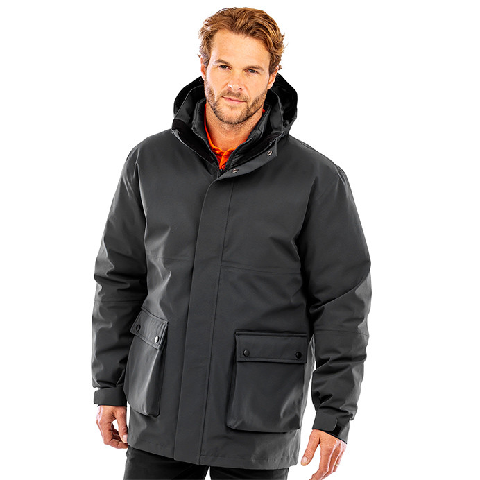 Waterproof 3-in-1 Work Jacket, Padded Ripstop (Result Recycled R920X)