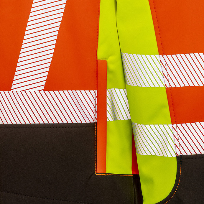 Hi Vis Softshell Jacket, Class 2, 3-Layer (Result Recycled Safe-Guard R506X)
