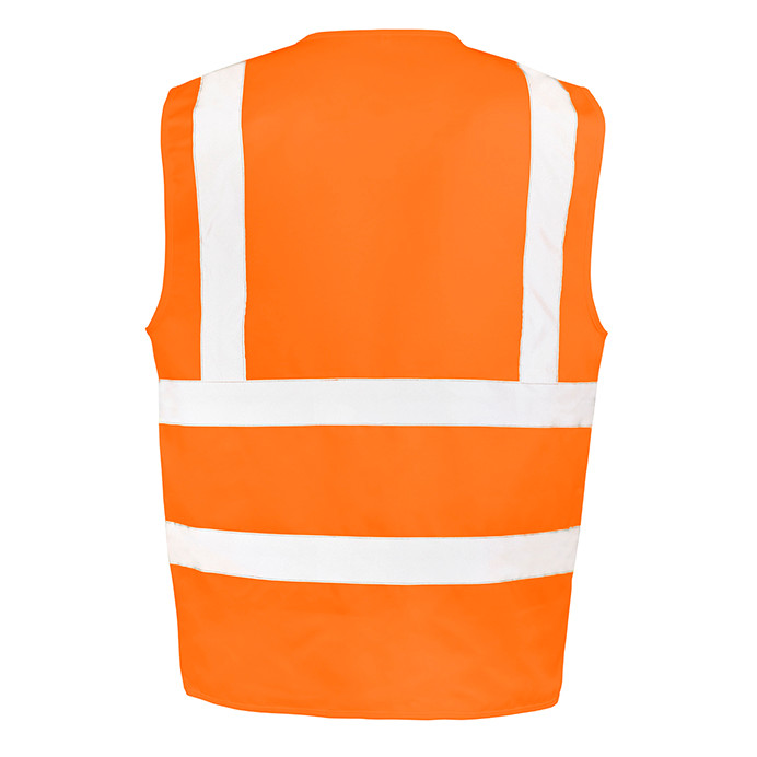 Hi Vis Security Vest, Heavy Duty Polycotton, Zipped (Result Safe-Guard R477X)