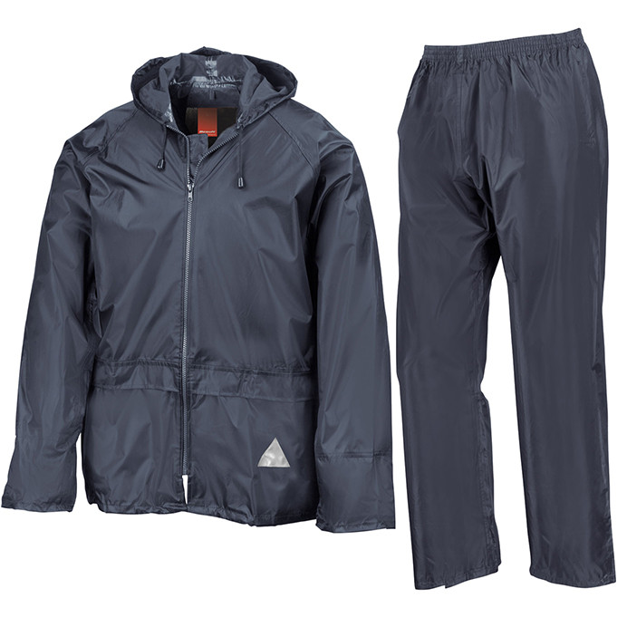 Adult Men's and Women's Heavyweight Waterproof Jacket & Trouser Set Raincoat (Result)
