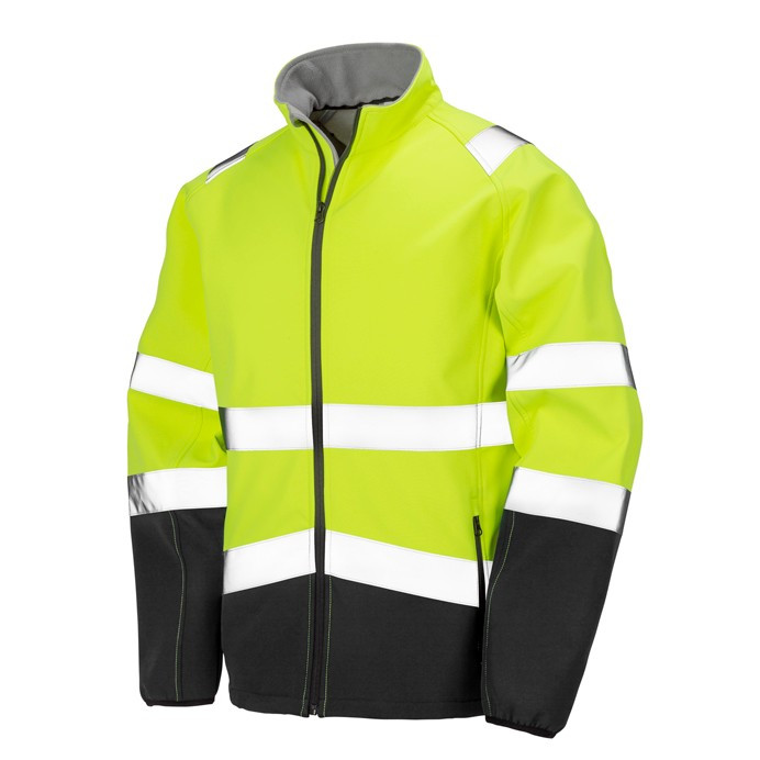 Hi Vis Softshell Jacket, EN ISO 20471 Class 2 (Result Safe-Guard R450X)