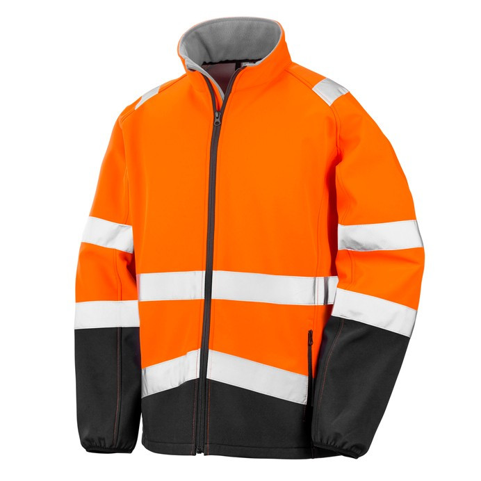 Hi Vis Softshell Jacket, EN ISO 20471 Class 2 (Result Safe-Guard R450X)