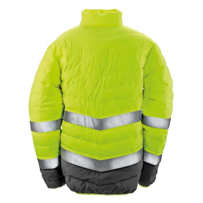 Hi Vis Padded Safety Jacket, EN ISO 20471 Class 2 (Result Safe-Guard R325M)