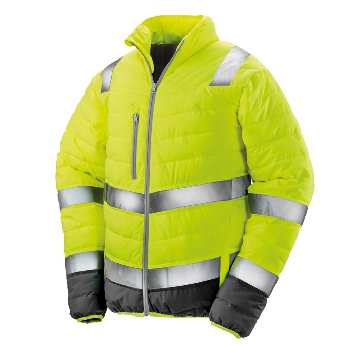 Hi Vis Padded Safety Jacket, EN ISO 20471 Class 2 (Result Safe-Guard R325M)