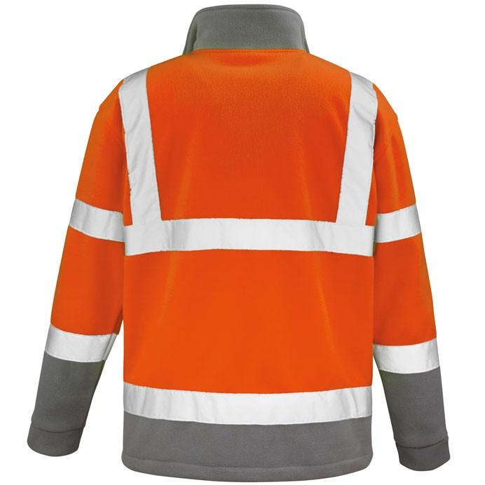 Hi Vis Fleece Jacket, Microfleece, EN ISO 20471 Class 2 (Result Safe-Guard R329X)
