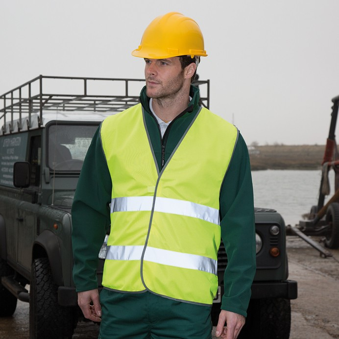 Hi Vis Safety Vest, EN ISO 20471 Class 2 (Result R200X)