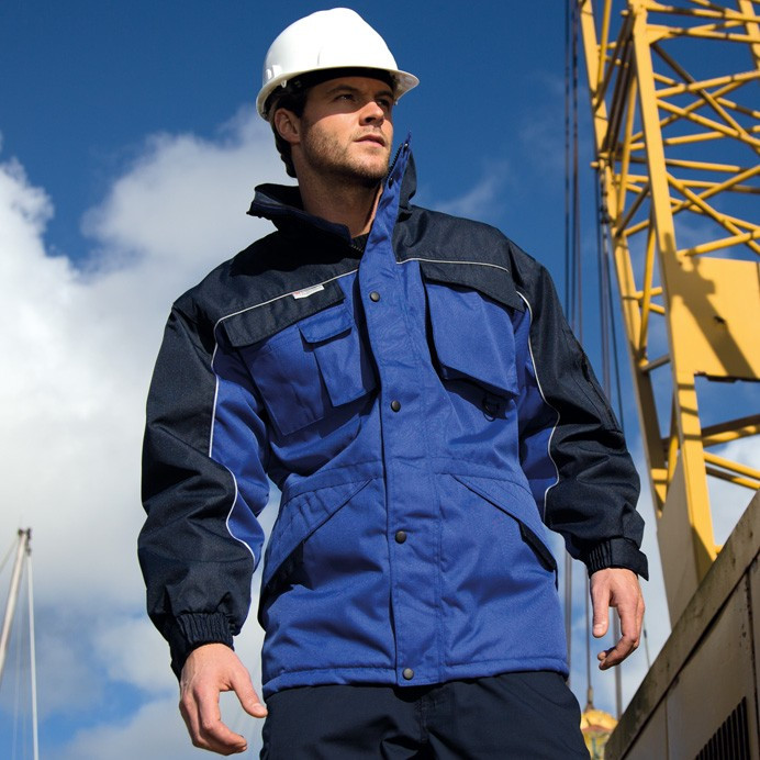 Heavy Duty Work Jacket, Padded with Fleece Lining (Result Work-Guard R072X)