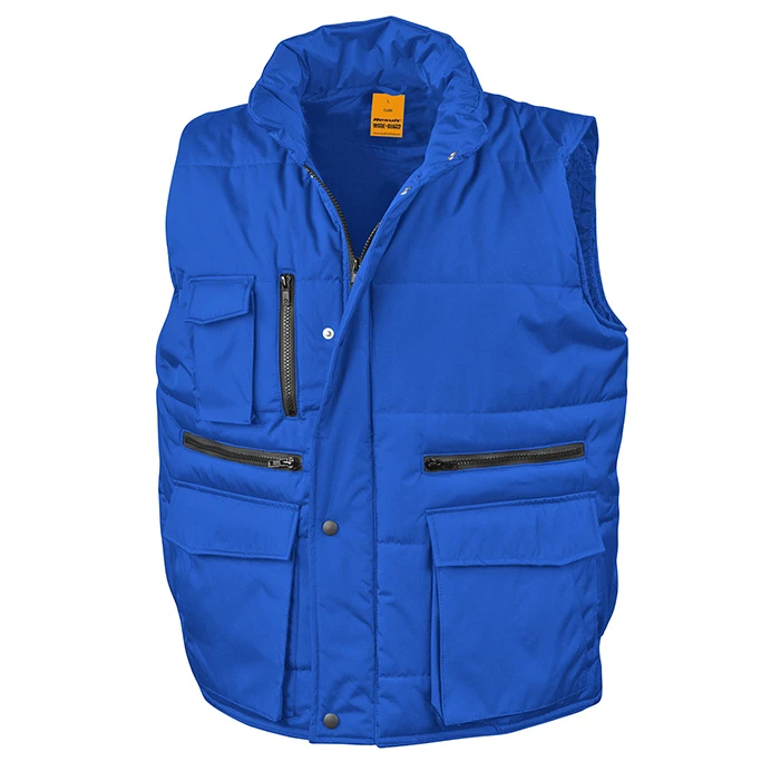 Mens Work Bodywarmer, Multi Pocket Ripstop (Result Work-Guard Lance R127X)