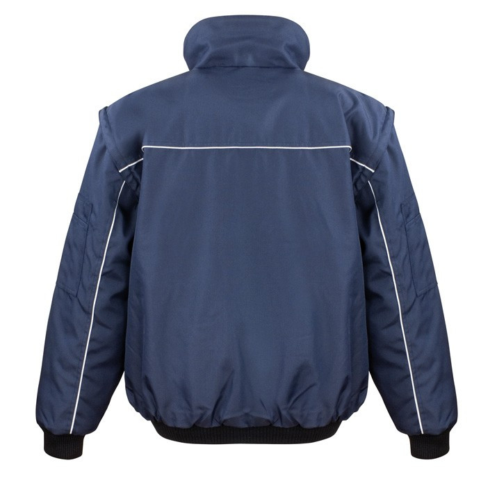 Heavy Duty Work Jacket with Zip Off Sleeves (Result Work-Guard R071X)