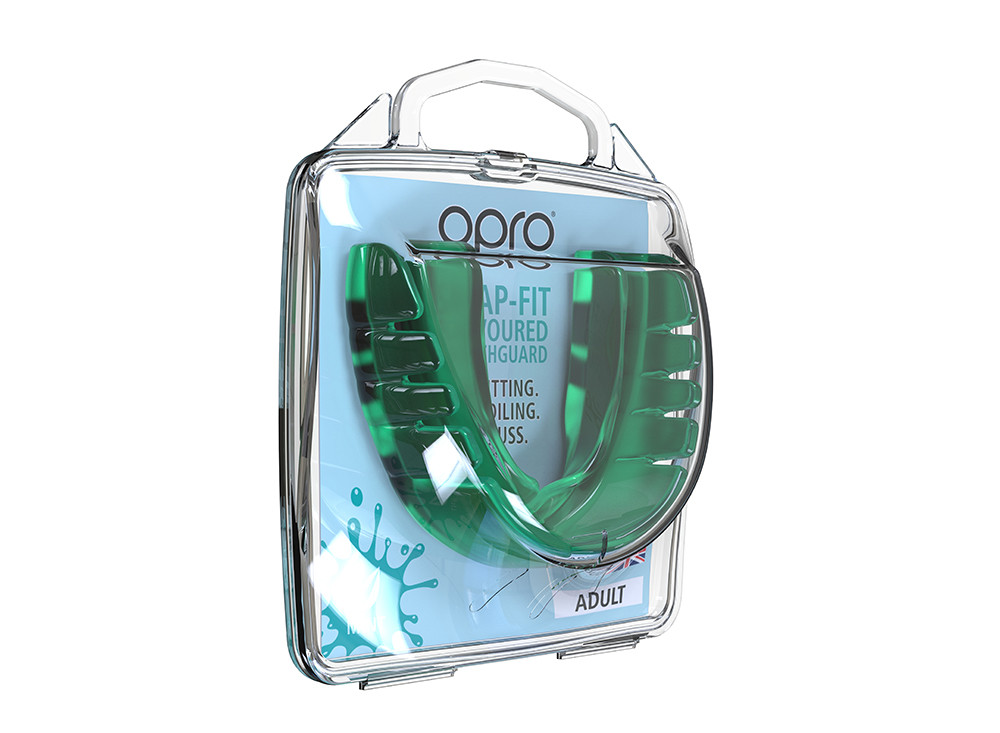 OPRO Snap-Fit Mouthguard Instant Fit – Gum Shield Adult - Children – OPRO Mouth Guard Boxing and MMA, Impact-Resistant Gum Shield Rugby and Hockey – Standard Protection