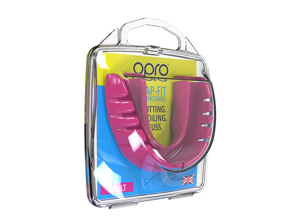 OPRO Snap-Fit Mouthguard Instant Fit – Gum Shield Adult - Children – OPRO Mouth Guard Boxing and MMA, Impact-Resistant Gum Shield Rugby and Hockey – Standard Protection