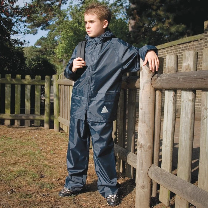 Kids Waterproof Jacket and Trouser Set, StormDri 2000 (Result R095J)