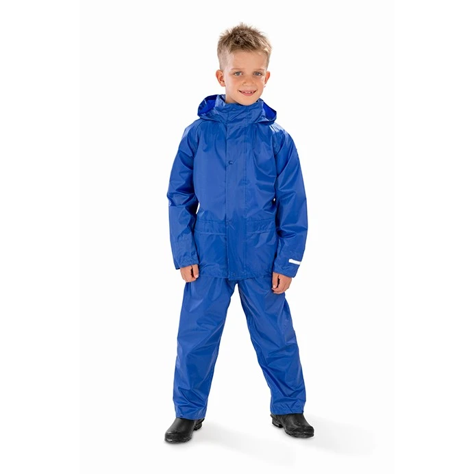 Kids Waterproof Rain Suit, Jacket and Trousers (Result Core R225J)
